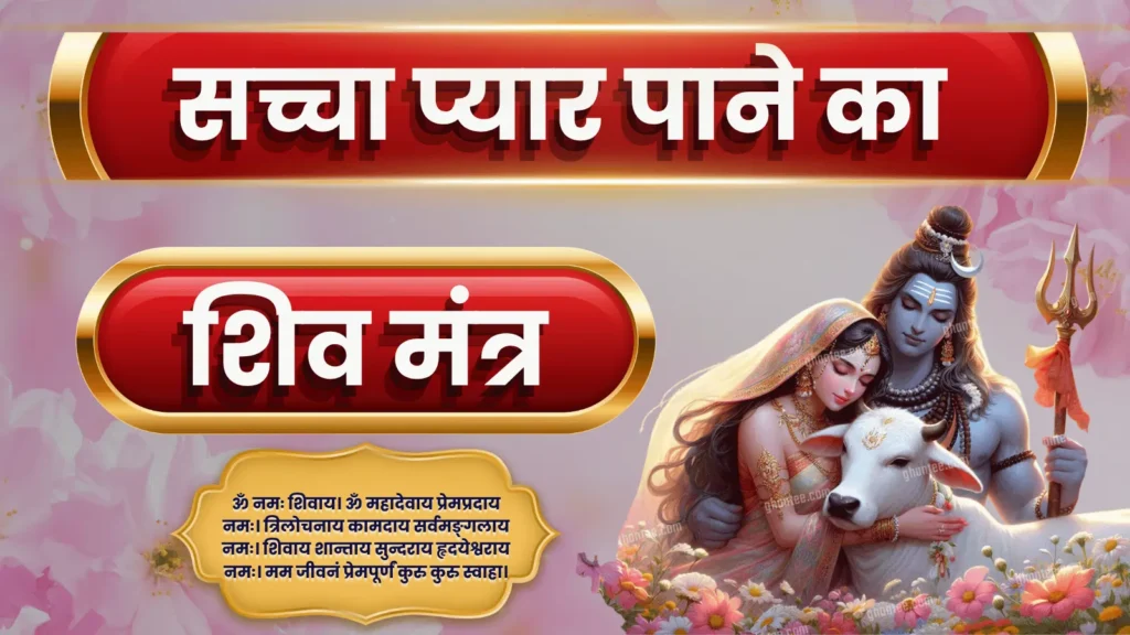 प्यार पाने का शिव मंत्र