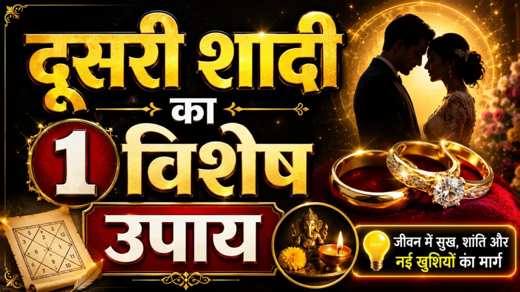 दूसरी शादी का 1 विशेष उपाय